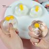 Sensory Stress Ball Transparent Egg Relief Toy, Clear Squeeze Fidget Relaxing Toy for Boredom & Anxiety Relieving