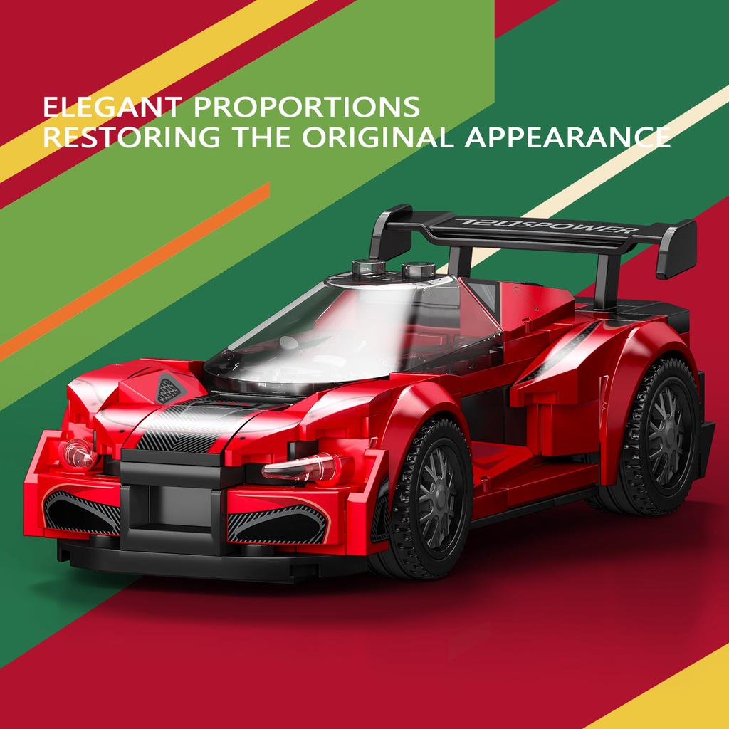 Non-Toxic Sembo Block Sports Car Assemblage Building Blocks Moc Racing Vehicle Models Construction Set Ideas Toys For Children Christmas Gifts