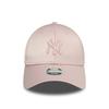 Casquette 9forty - New Era - New York Yankees - Satin - Rose - Confortable