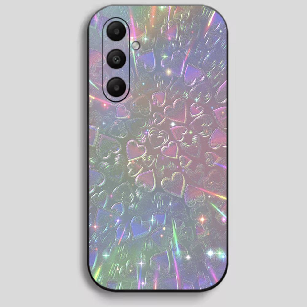 

Holographic Bubble Y2K Style Black Soft Silicone Phone Case For Samsung (A22-A55) 11 Samsung A31