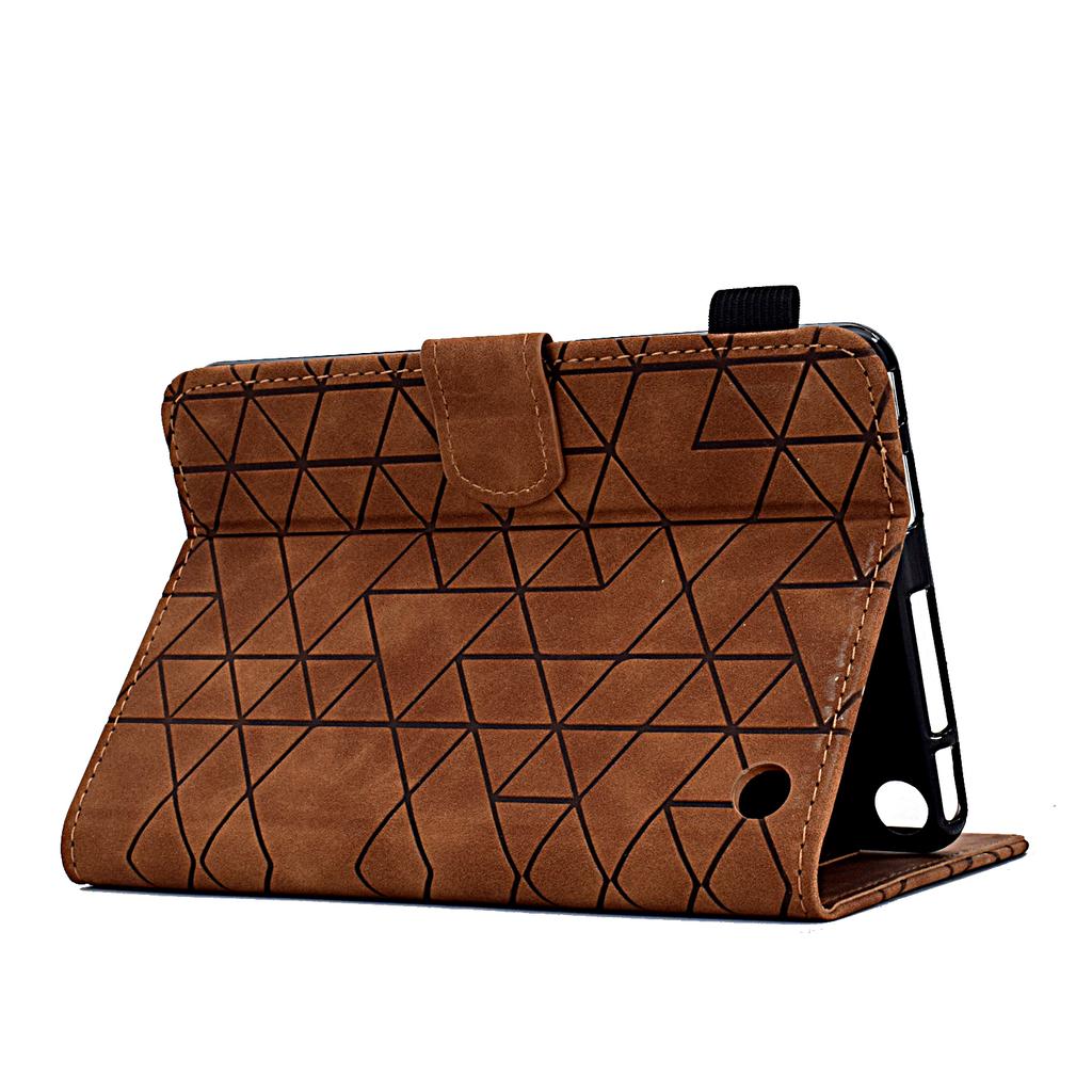 A9 For Amazon Fire HD 10 (2023) Case Card Slots Stand Rhombus Leather Tablet Cover