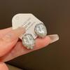 Silver Needle Irregularly Folded Pearl Earrings Niche Fashion Design Sense Earrings Retro Premium Sense Earrings Women