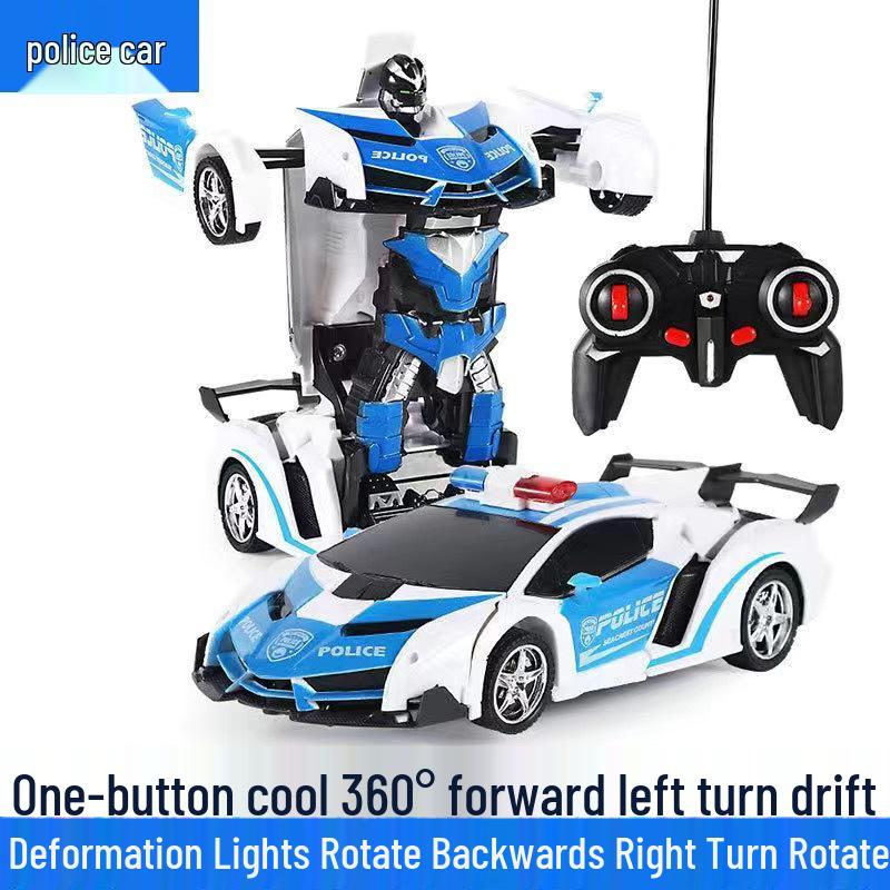 

Робот-трансформер на радіокеруванні - Перезаряджувана гоночна іграшка для дітей No Battery