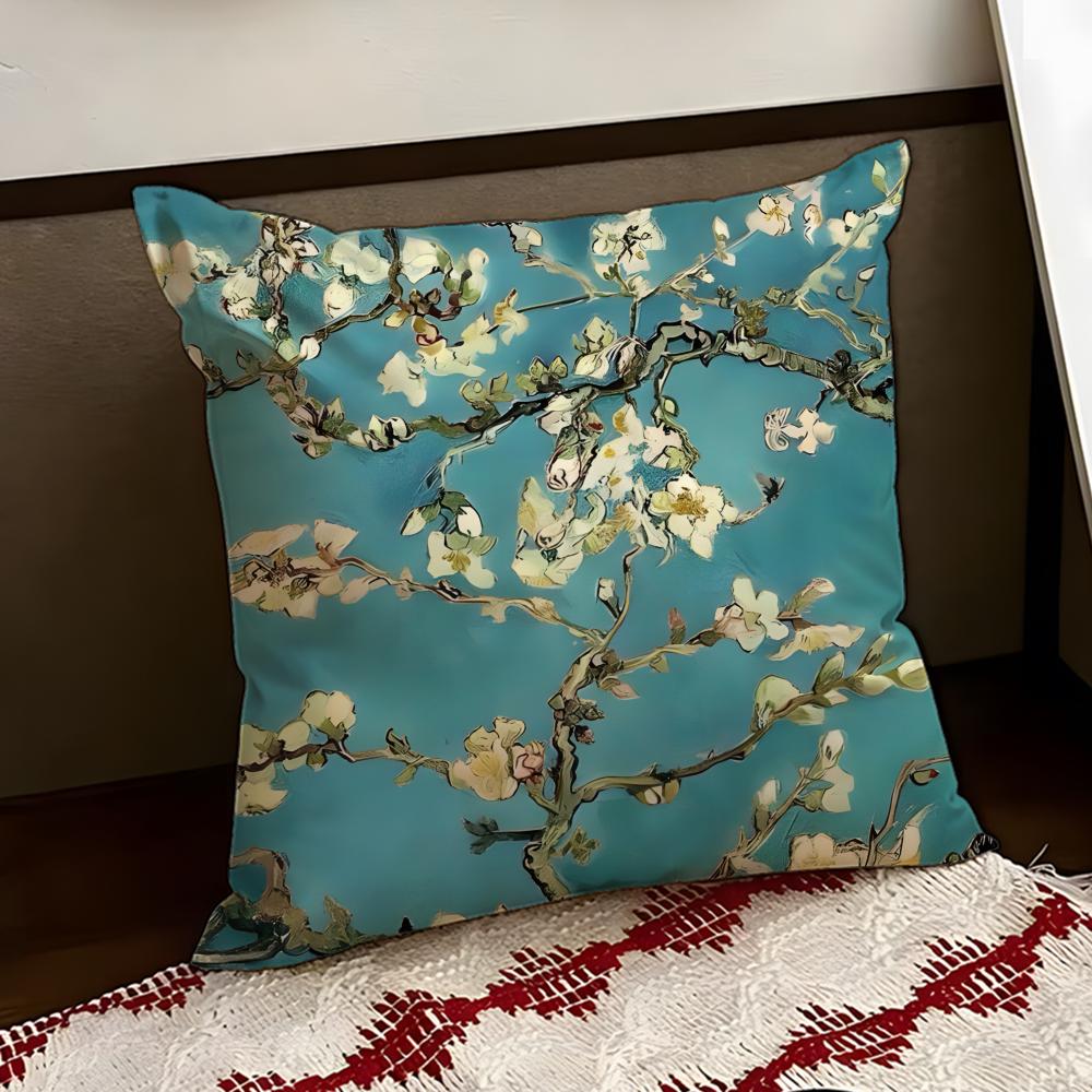 Vincent van GGogh Cushion Cover Reversible Soft Durable Pillow Cover Home  Car MultiScene Use for Daily Comfort