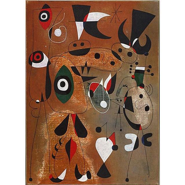 Joan Miro Surrealismus Umělecké Plakáty a Reprodukce Obrazy na plátně Obrazy na zeď Moderní Abstraktní Dekorativní Home Decor Bez rámu