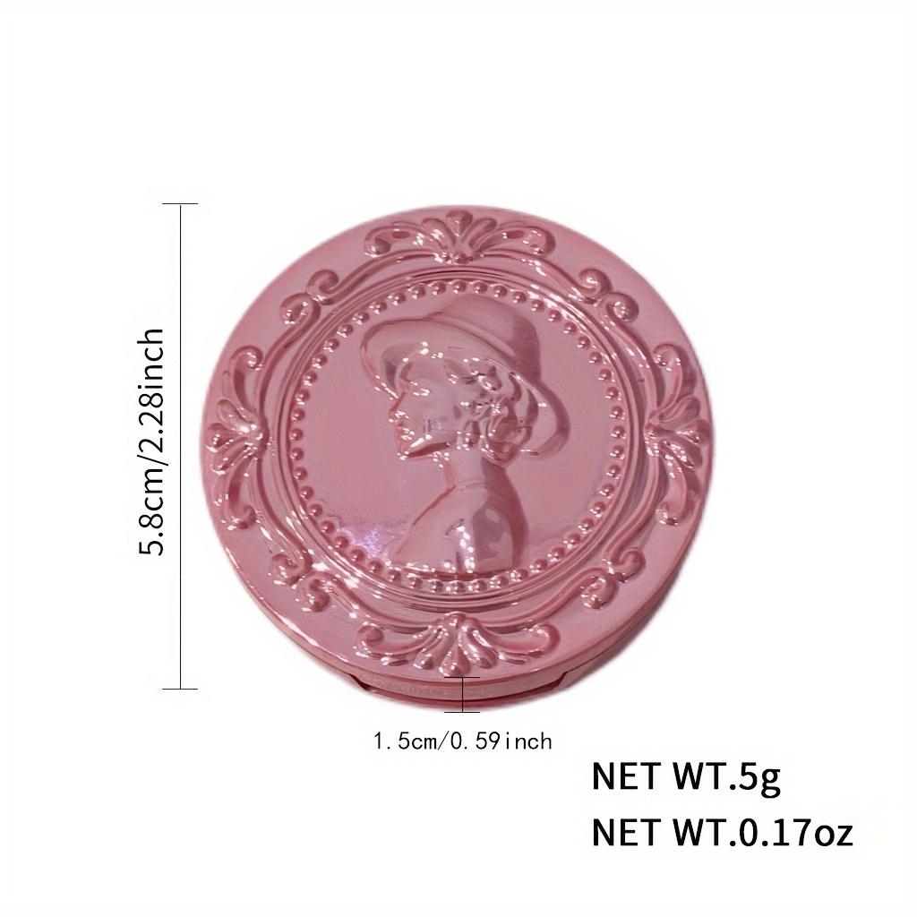 Dimensional 3D Relief Fog Color Powder Blusher Naturally Tender And Delicate Makeup Holding Puff Color Female Rouge Powder Blusher Cream