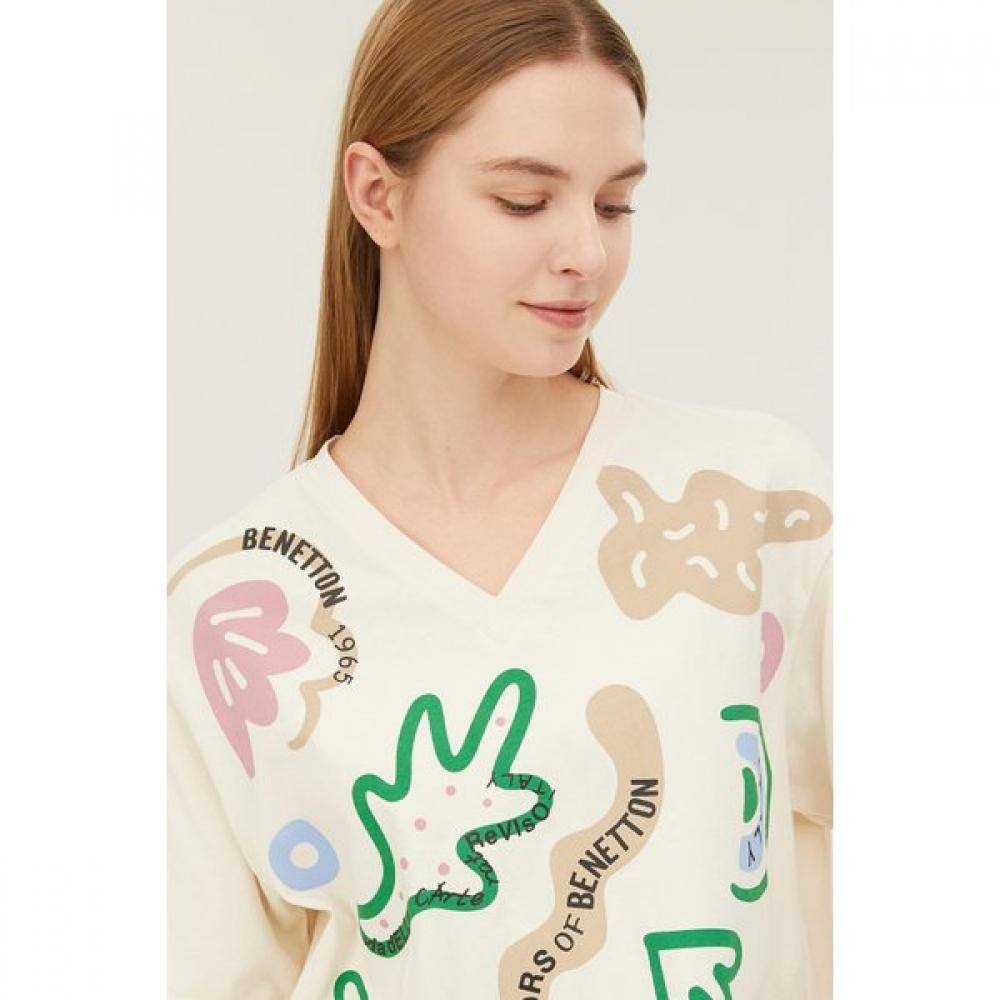 BeneTTon PrinT T shirT baTs91431