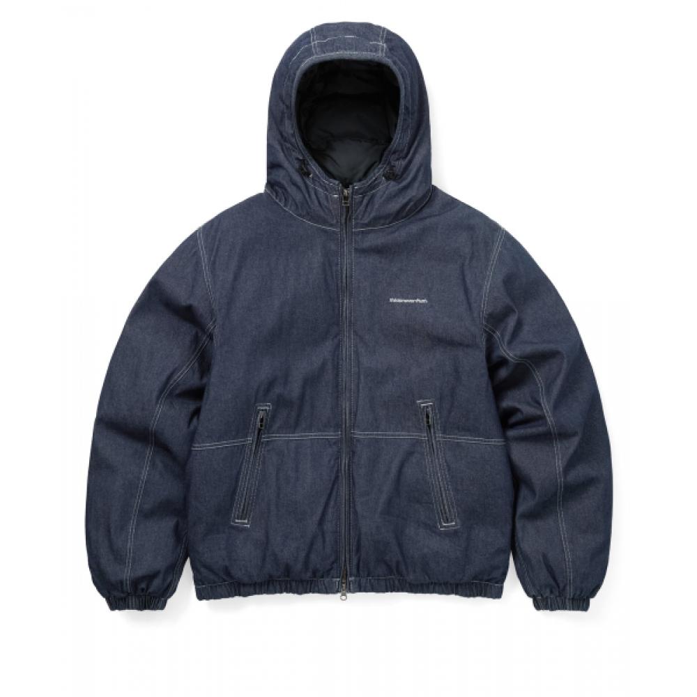 Thisisneverthat Denim Down Puffer Jacket Indigo L