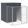 VidaXL Dog Niche with Anthracite Courtyard 165x251x181 Cm, Dog Cage, Dog Shelter, Animal House, Cages 172365