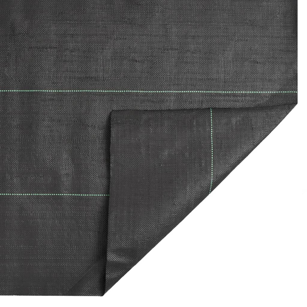 Vidaxl Agrowłóknina Antychwastowa, Czarna, 1X100 M, Pp