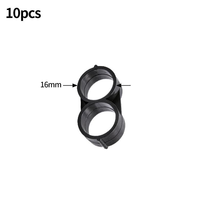 10pcs 16mm Garden Irrigation Tubing Fitting Tube Tee Elbow Equal Barb Connector Repair Connector End Plug Micro Drip Adapte