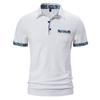 Lässiges Poloshirt für Herren, kurzärmelig, für Business, Arbeit, leicht, atmungsaktiv, Golf-Shirts, normale Passform, T-Shirts mit Kragen für Männer, Sommer-T-Shirts