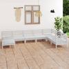 Day and Night - Day and Night Garden Furniture Set 8 Pieces Solid White Pine Wood
