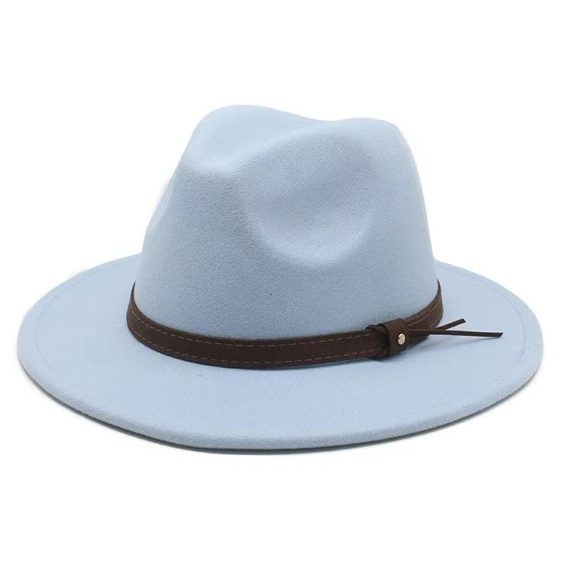 Popular European and American Cotton Retro Fedora Hat Men's and Women's British Style Jazz Hat Ethnic Top Hat