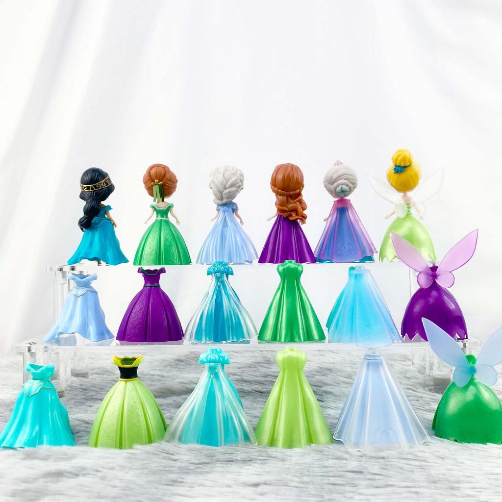 Princess Dress-Up Doll Set with Changeable Clothes, Frozen Theme, Perfect Birthday Gift for Little Girls