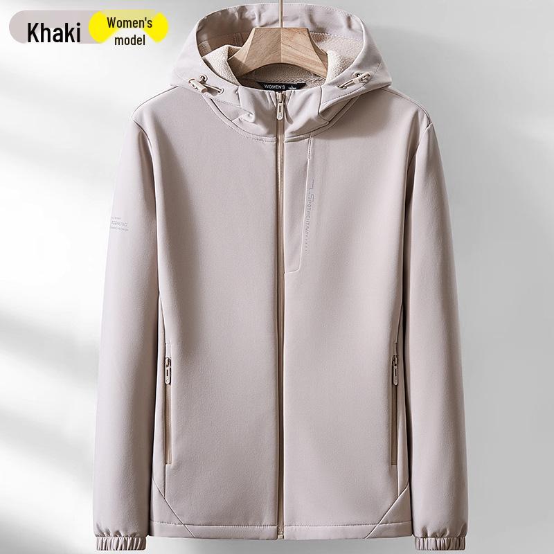 

Легкая куртка софтшелл с капюшоном для пар – Водонепроницаемая и ветрозащитная для мужчин и женщин Women s M (90-100 jin)