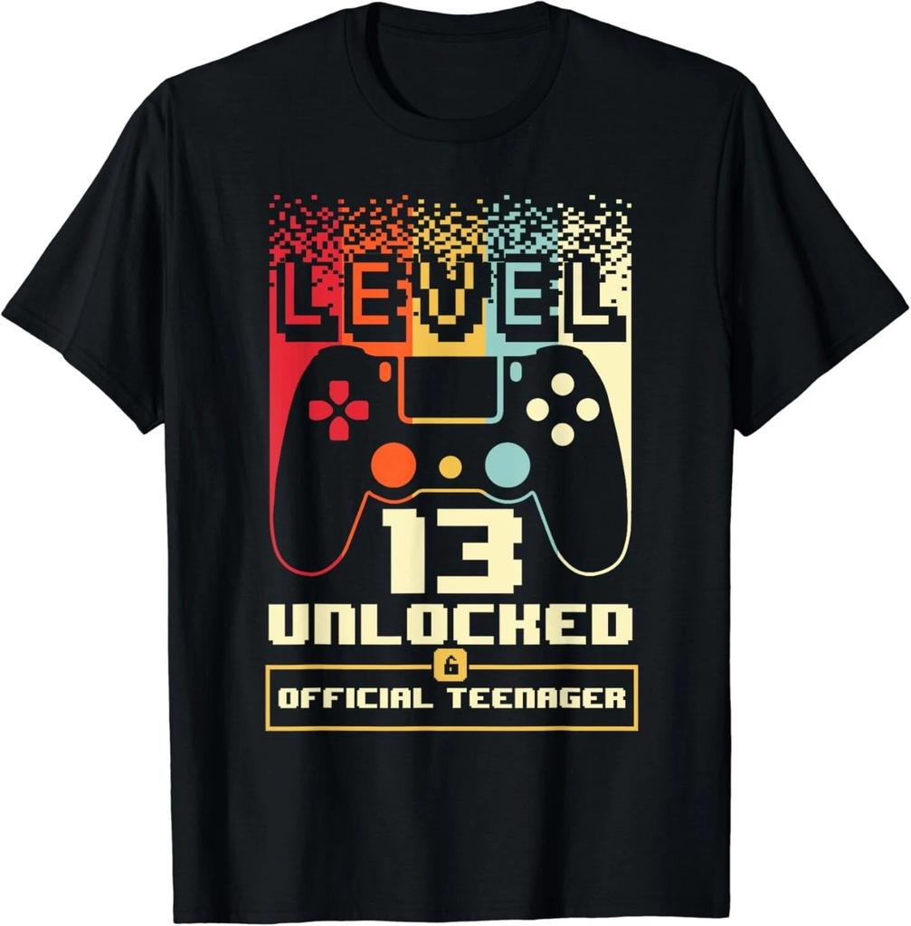 13. Geburtstag Geschenk Jungen Level 13 Freigeschaltet Offizielles Teenager Geschenk Unisex T-Shirt