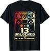 13. Geburtstag Geschenk Jungen Level 13 Freigeschaltet Offizielles Teenager Geschenk Unisex T-Shirt