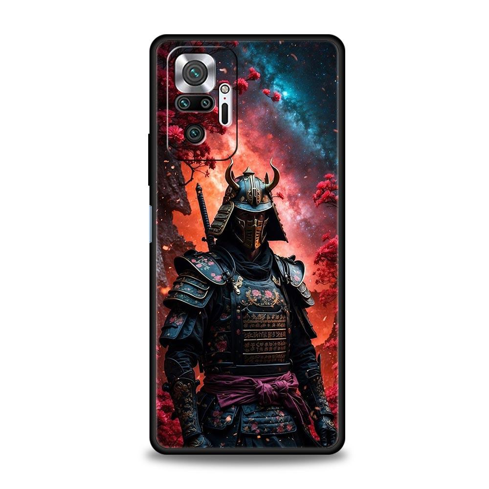 Japanese Samurai Art Phone Case For Xiaomi Redmi Note 14 13 12 Pro Plus 5G 9S 9 10 11 4G 14C 13C 12C 10C 9C 9A Soft Cover