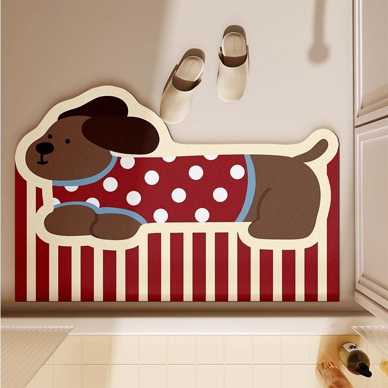 Bathroom floor mat, bathroom doorway, diatomaceous earth absorbent anti slip door mat, floor mat, toilet quick drying