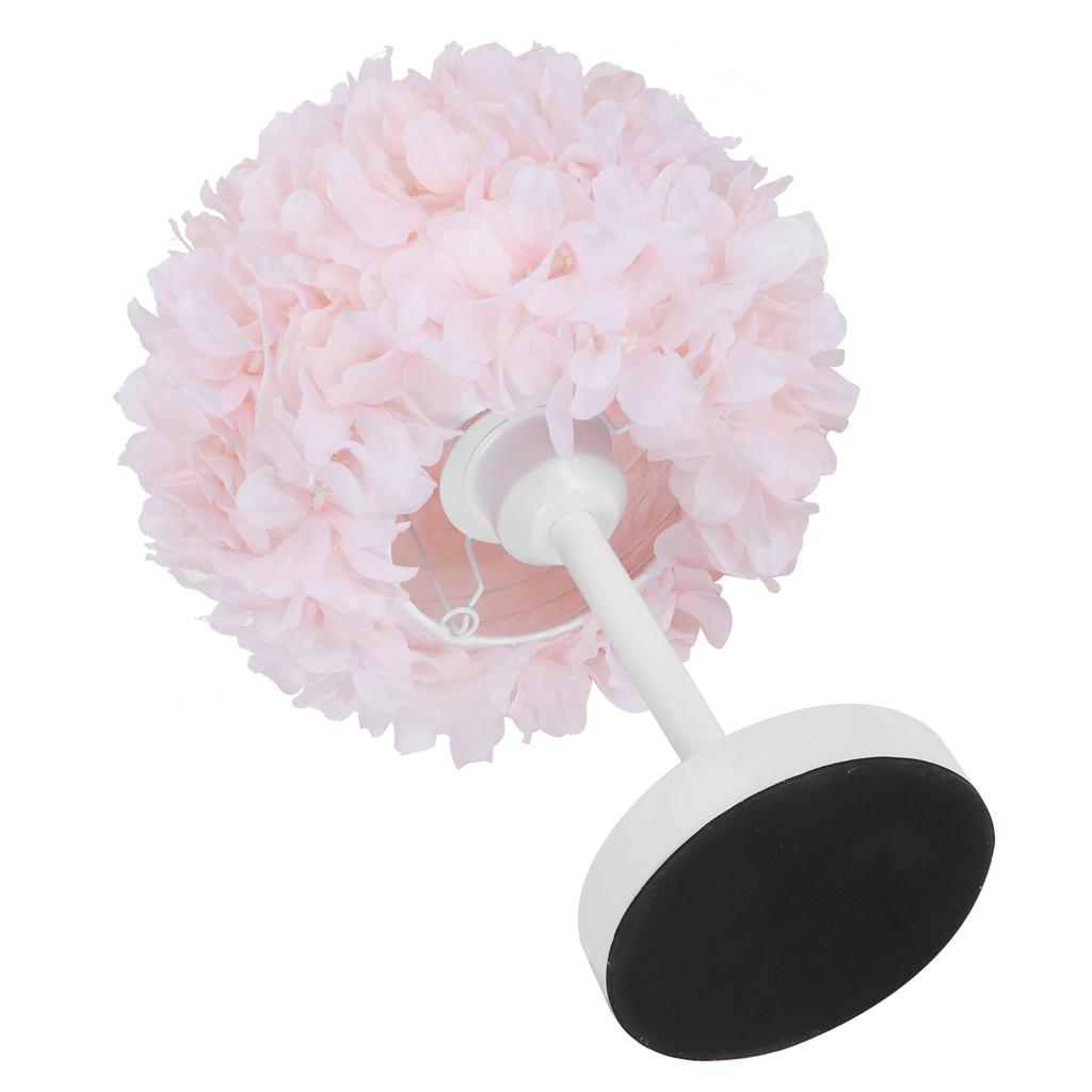 Flower Table Lamp Bedside Bedroom Desktop Nightstand Decoration Supplies Light Pink