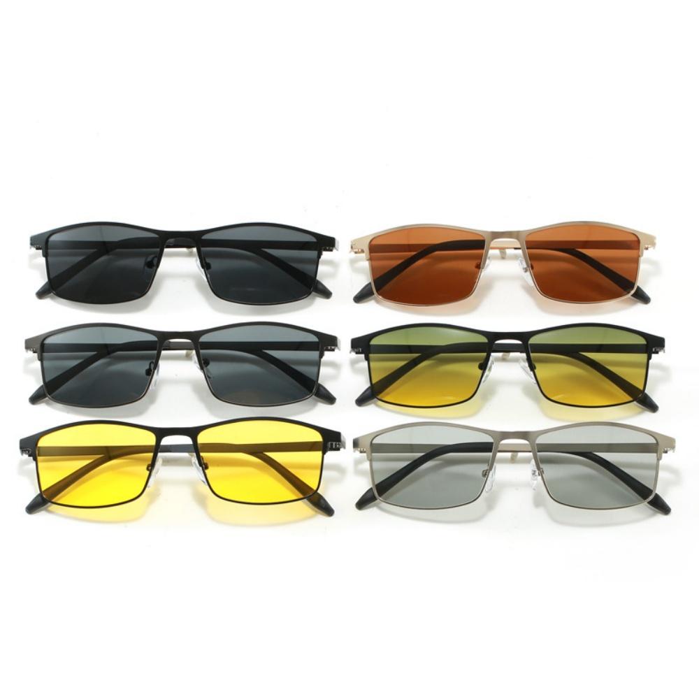 Polarized Metal Sunglasses UV400 Protection Vintage Rectangle Frame Driving Glasses Classic Fashion Eyewear Men Women