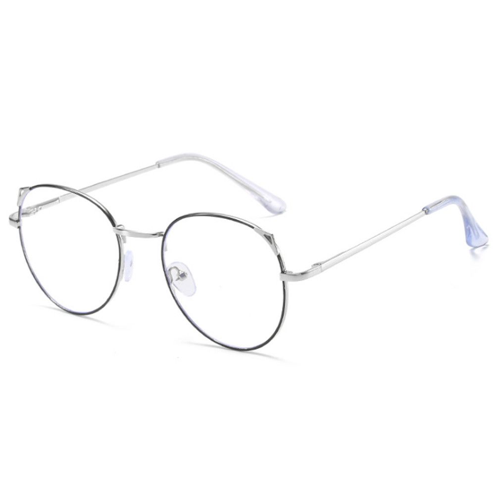 Vintage Eye Protection Portable Cat Ears Eyeglasses Computer Goggles Ultra Light Frame Anti-Blue Light Glasses