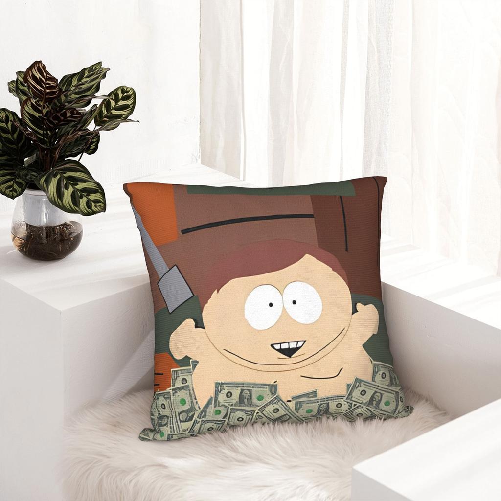 Decorative Pillowcase Southpark TV Show Merchandise Car Throw Pillow Case Cover Zipper Multiple Sizes