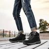Putu Snow Climbing Cold Weather Outdoor Hiking Size Black High-Top Waterproof, Non-Slip, Fleece-Lined Boots, Unisex, Boots, Abrasion-Resistant,