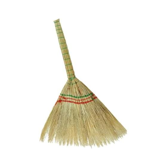 Hand-woven sorghum broom for cleaning outdoor courtyards, palm broom, dustpan, Japanese-style dustpan, power-saving goods (D)