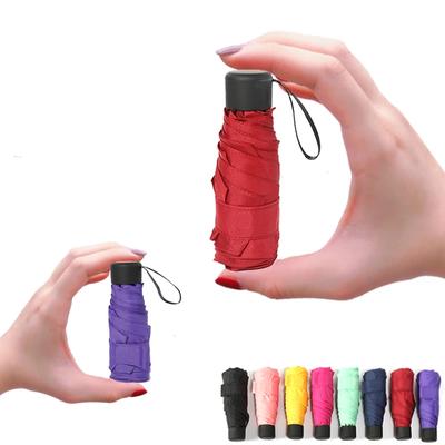 Mini Cep Şemsiye Kadın UV Küçük Şemsiye 180g Yağmur Kadın Su Geçirmez Erkek güneş şemsiyesi Uygun Kızlar Seyahat Parapluie Çocuk