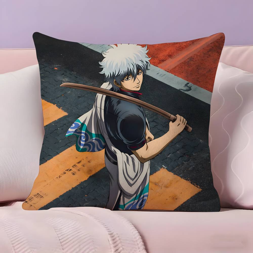 G-GINTAMA Anime Pillow Case  Ultra Soft Skin Friendly Fabric Cloud Like Comfort & Concealed Zipper