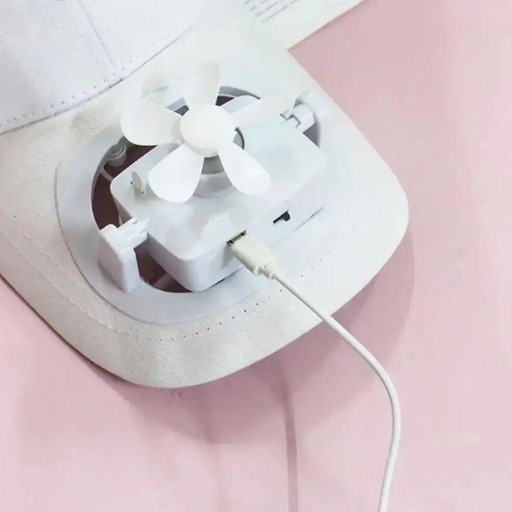 Solar Charging Fan Sunhat USB Charging Detachable Fan Cap Casual Fan Baseball Hat  Outdoor