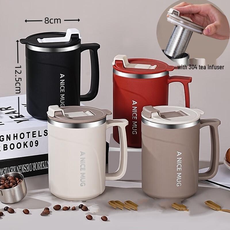 Shangqi Double-Layer Stainless Steel Coffee Mug Set