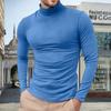 Mens Lightweight Slim Fit Turtleneck Pullover Casual Long Sleeve