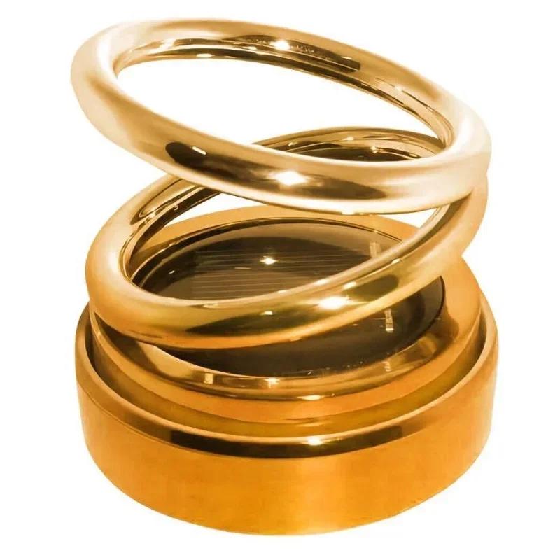 Mobiler Luftkühler Mini kinetisch tragbar, Dekoration Diffusor Parfüm Luftreiniger dreht doppelten Solarring 1 Obst Zubehör