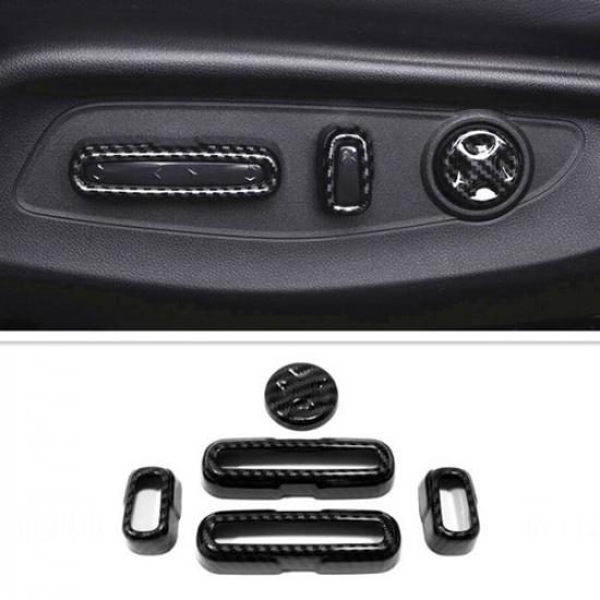 For 2023 Honda CR-V CRV ABS Carbon Fiber Interior Seat Adjust Button Cover Trim