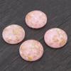 20mm 10 Stück/Los Neue Mode Mixfarbe Eingearbeitete Metallfolie Flache Rückseite Harz Cabochons Cameo