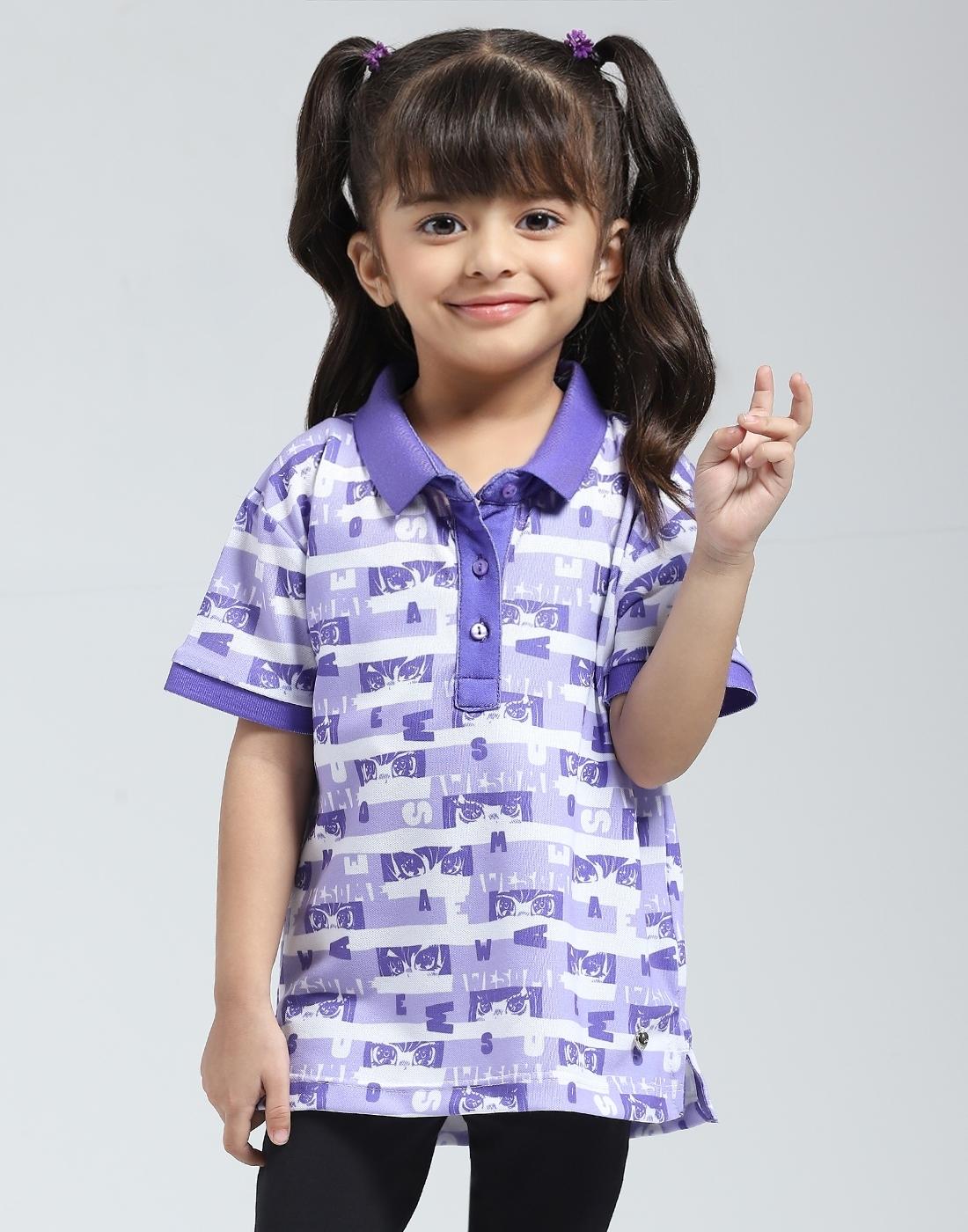 

Monte Carlo Girls Regular Fit Summer T-Shirt 5-6 Years фиолетовый