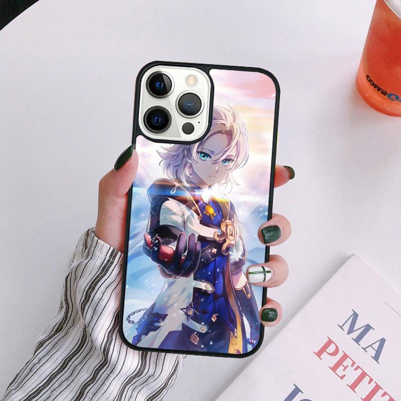 Genshin Impact Albedo Phone Case For iPhone 17 Air 14 13 12 16Pro Max 15 11  Plus Max Cover Shell coque