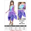 Western Halloween Orgy Children's Costume Girls Purple Elf Fairy Mesh Dress Masquerade