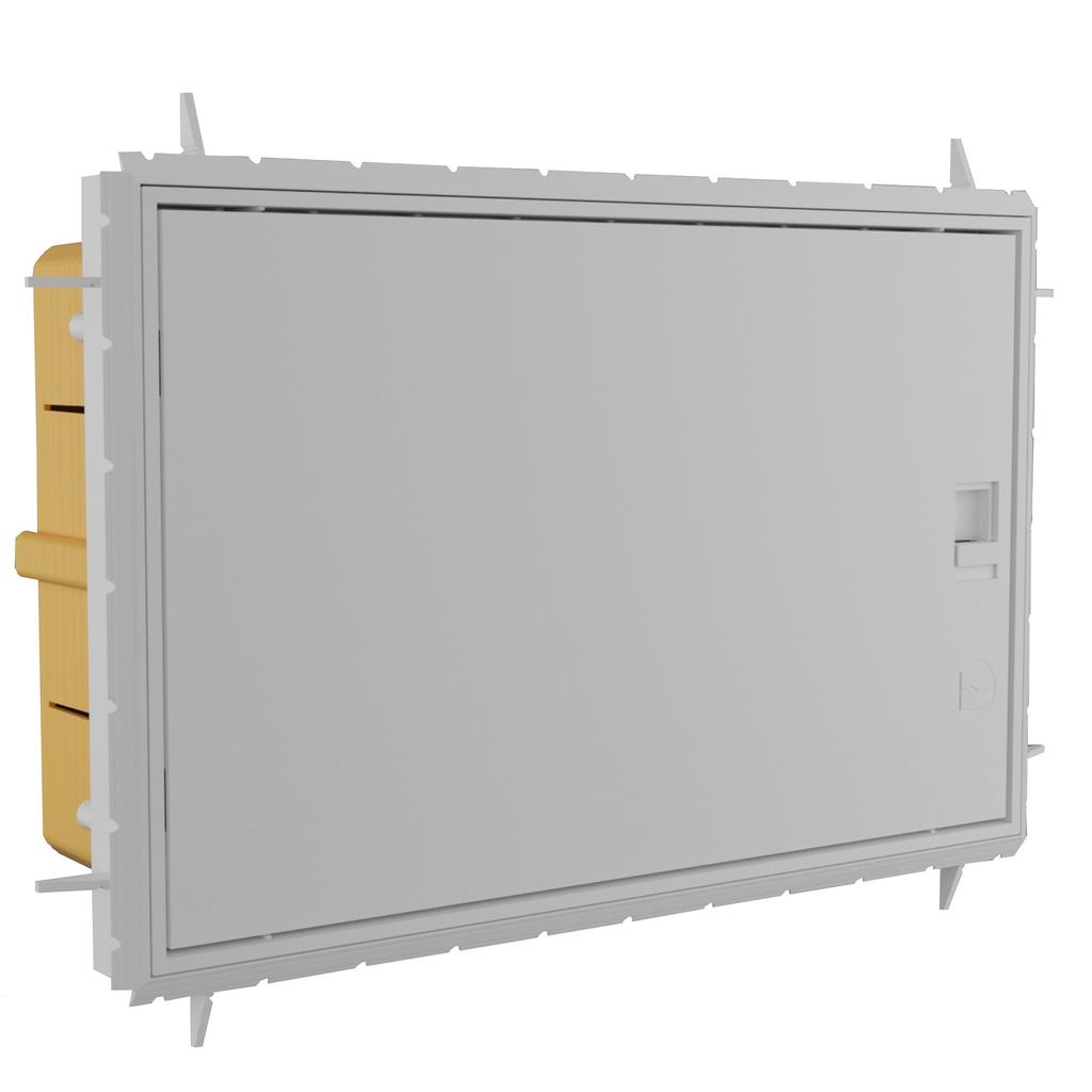 Podomítková rozvodnice Qzero Ip65 12modulová Bílé dveře 990.12 M-L 0012