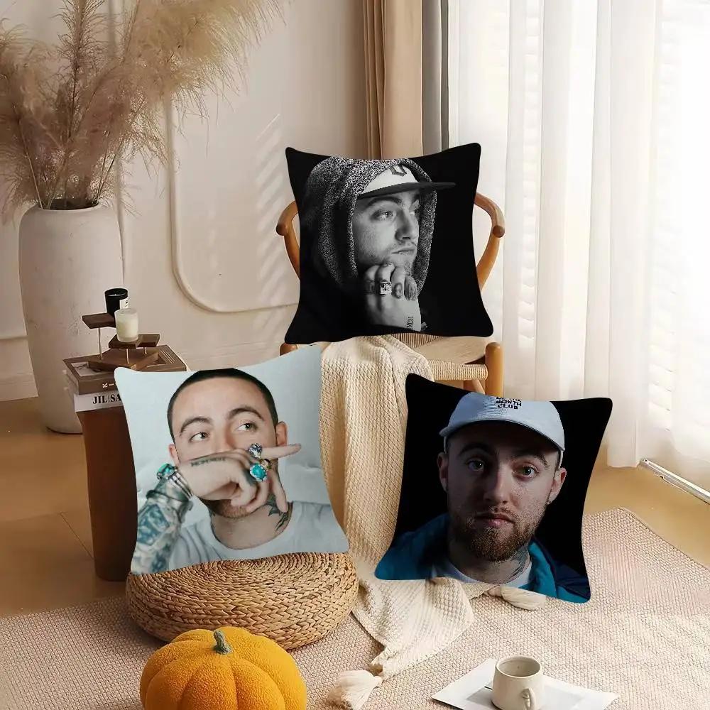 Singer Mac Miller Game For Cartoon Print Peripheral Pillow Case Cushion Cover Home Decor Birthday Gift Pillowcover