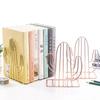 A Pair Iron Love Shaped Book Stand Study Accessories Book Storage Rack Holder Bookends For Office Home School Organizer Supplies