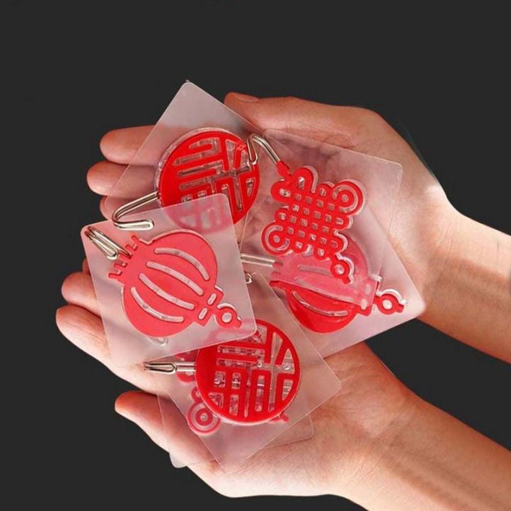 Wall Door Window Fu Word Traceless Sticky Towel Hanger Home Storage Accessories Storage Hooks Hook