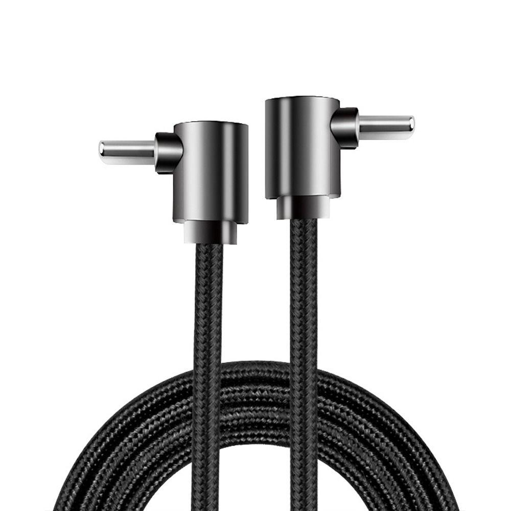 Nylon Braided USB C Cable 1M Length 90 Degree Elbow USB To Type-C Adapter for iPhone/Samsung/Tesla/Huawei/Xiaomi/MacBook