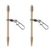 2pcs Feeder Anti Tanglement System Clip Swivels Tail Sleeves Fishing Swivels Connectors Quick Setups Fishing Accessory