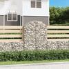 VidaXL Arched Gabion Basket Gabion Cage Gabion Wall Stone Basket Gabion for Stone Garden Patio Outdoor 153427