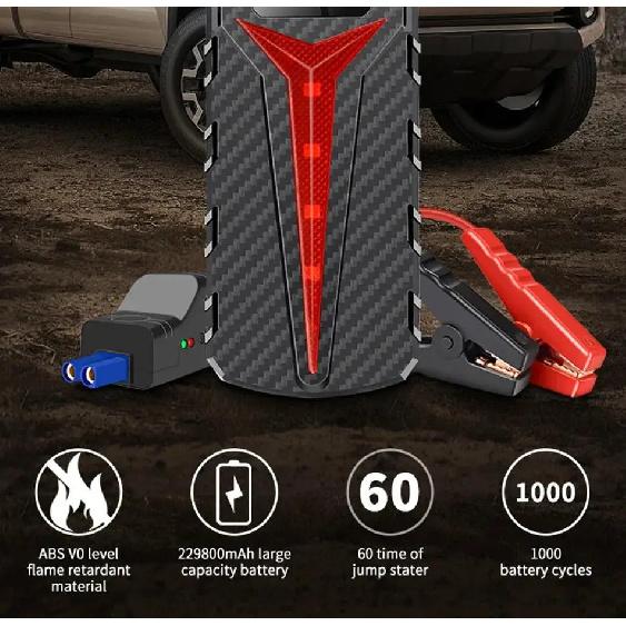 New 229800mAh Car Jump Starter Portable Power Bank Battery Starter 12V Gas and Diesel Vehicles Emergency Booster Assecories
