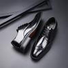 2024 Fashion Genuine Leather Men's New Spring Carved Brock Office Classic Brogue Shoes Formal Business Designer Casual Flats